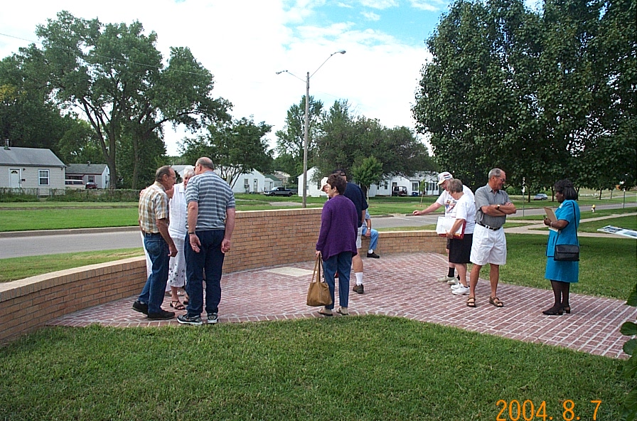 Milling around before the dedication