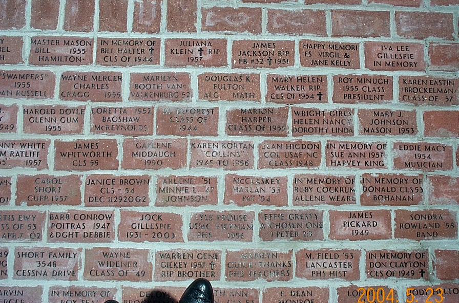 Bill Hamilton Row 1 brick 7