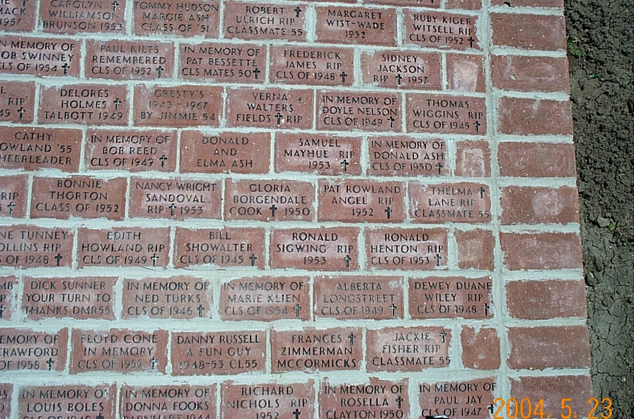 Carolyn Williamson Row 36 brick 9